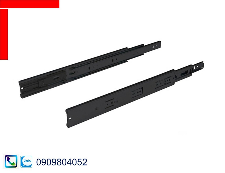 Ray bi không giảm chấn Hafele 494.02.450 màu đen chiều dài 250mm