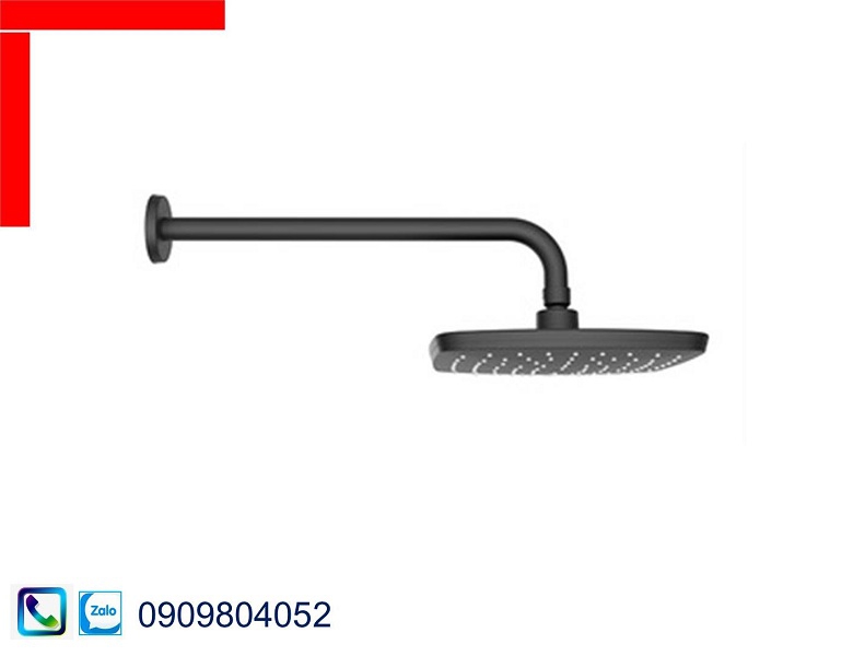 Vòi sen đầu Hafele 485.60.700 Airsense 219S gắn tường màu đen