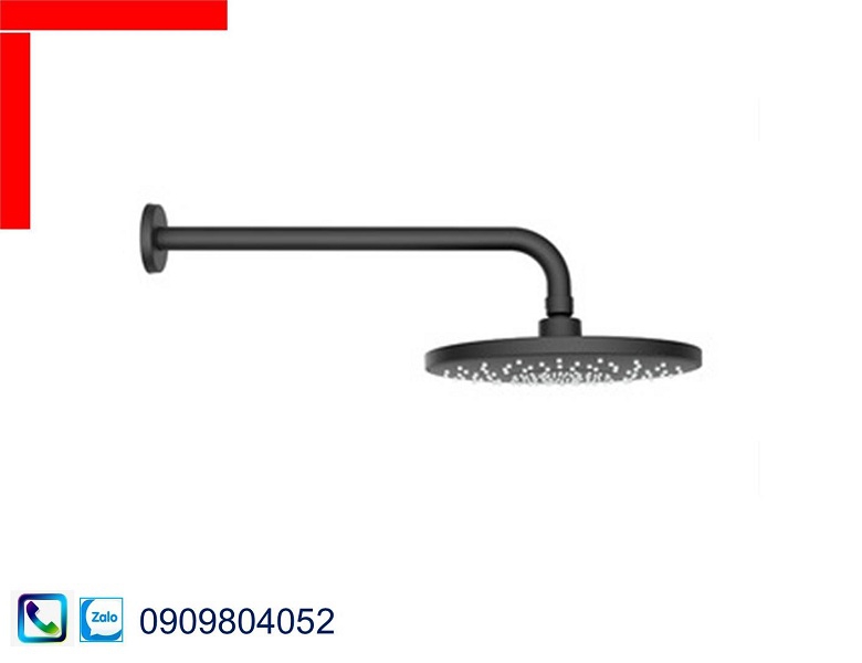 Vòi sen đầu Hafele 485.60.702 Airsense 227R gắn tường màu đen