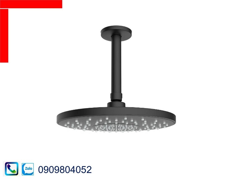 Vòi sen đầu Hafele 485.60.703 Airsense 227R gắn trần màu đen