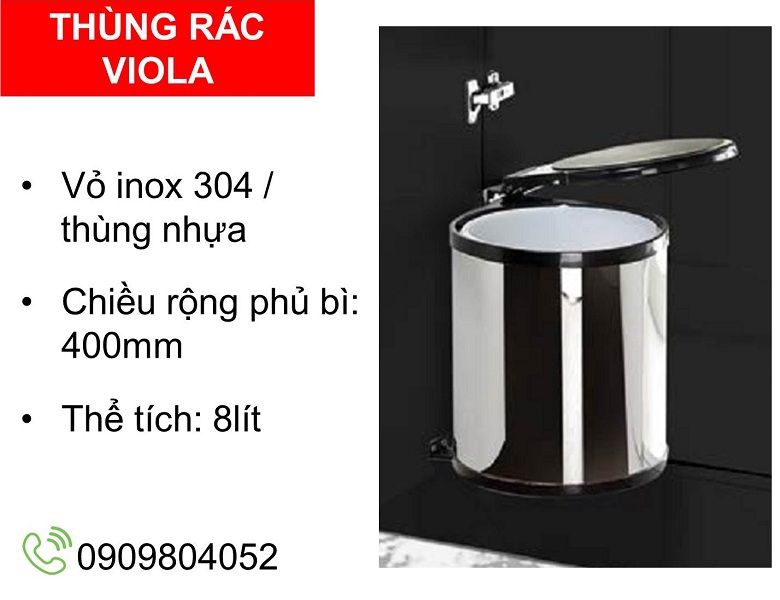 Thùng rác Hafele Viola 502.24.003