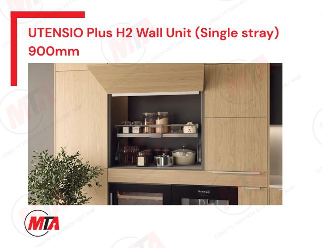 Kệ nâng hạ Hafele UTENSIO Plus H2 Wall Unit MSP 504.68.378 - Kệ 1 tầng cho tủ rộng 900mm