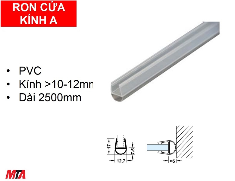 Ron cửa kính Hafele 950.50.015 kính dày 11-12mm
