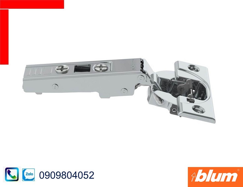 Bản lề giảm chấn Blum 75B1550 trùm ngoài góc mở 107 độ màu nickel