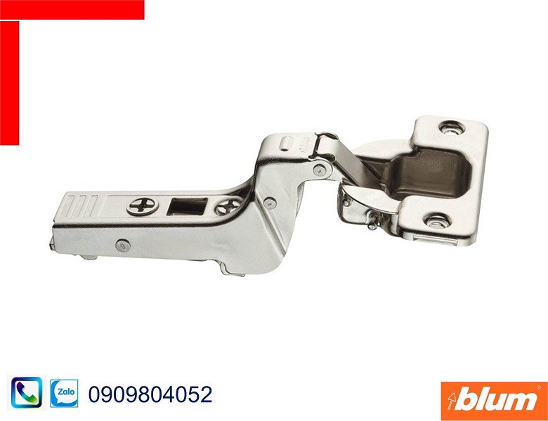 Bản lề giảm chấn Blum 75T1750 lọt lòng góc 107 độ màu nickel