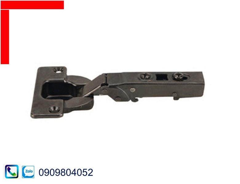 Bản lề giảm chấn Hafele 308.03.003 cho gỗ dày trùm ngoài màu đen