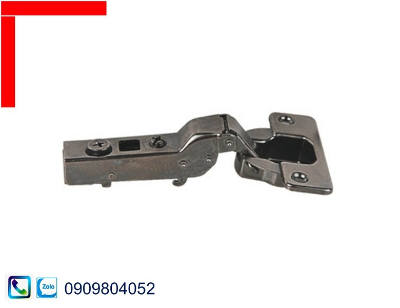 Bản lề giảm chấn Hafele 308.03.004 cho gỗ dày trùm nửa màu đen