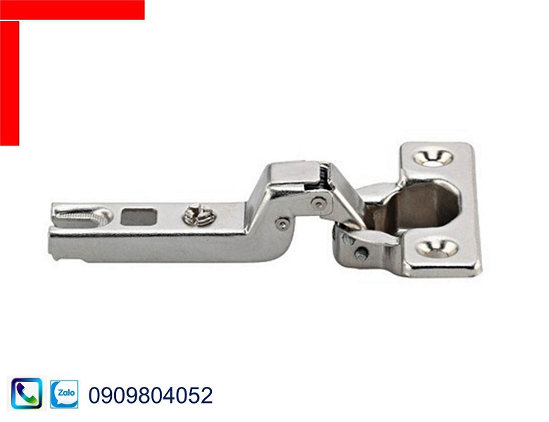 Bản lề mini Hafele 311.01.071 trùm nửa mạ nickel