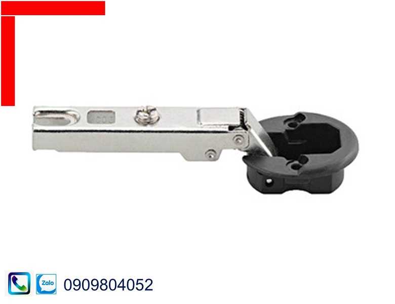 Bản lề không giảm chấn Hafele 311.01.073 cho cửa kính trùm ngoài mạ nickel