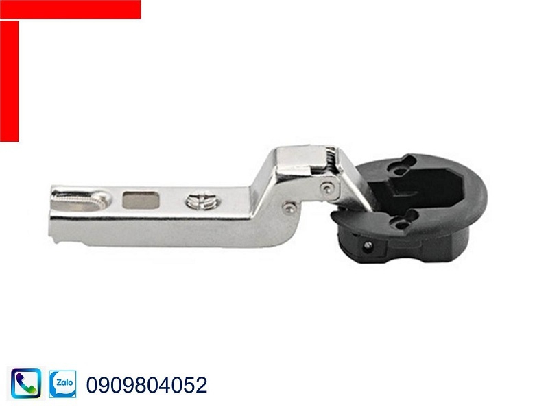 Bản lề không giảm chấn Hafele 311.01.074 cho cửa kính trùm nửa mạ nickel