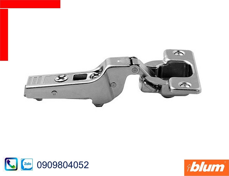 Bản lề tủ Blum 74T1650.TL trùm nửa cho cửa dùng tip-on màu nickel