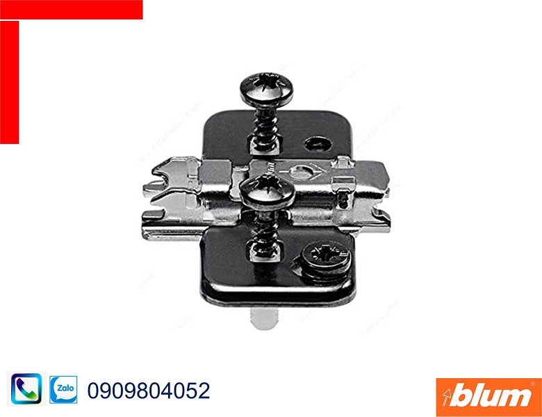Đế bản lề Blum 173H7100 có điều chỉnh chiều cao màu đen