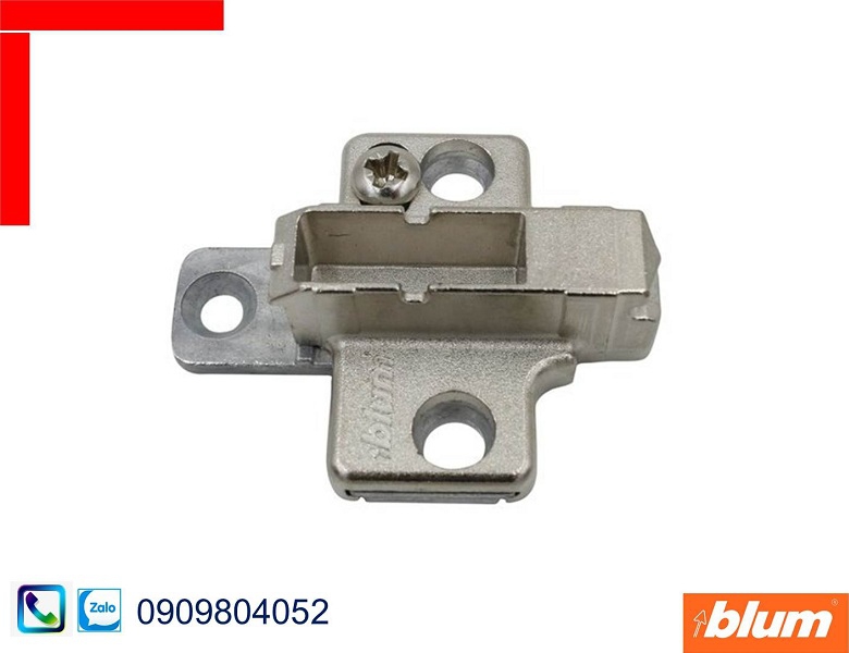 Đế bản lề Blum 175H9160 chữ thập 6mm màu nickel