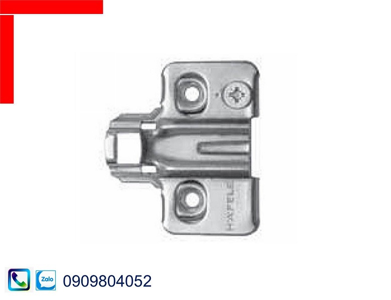 Đế bản lề Hafele 315.98.670 với 2 lỗ bắt vít màu sáng