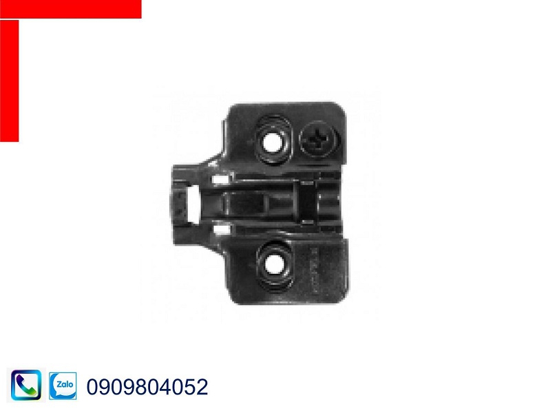 Đế bản lề Hafele 315.98.656 đế bắt vít với ốc điều chỉnh màu đen