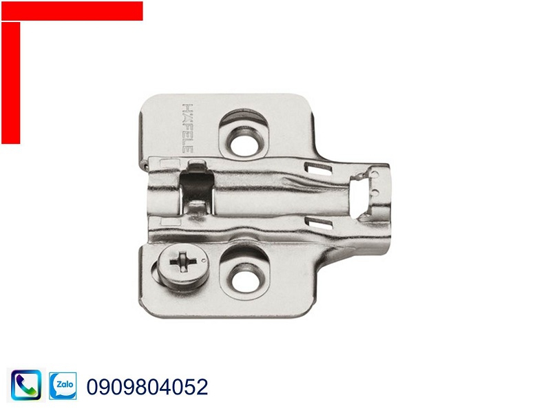 Đế bản lề Hafele 315.98.670 với 2 lỗ bắt vít màu trắng