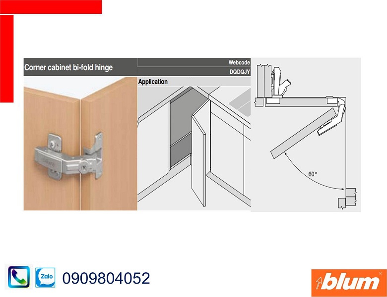 Bản lề giảm chấn Blum 79T8500 góc mở 60 độ màu nickel