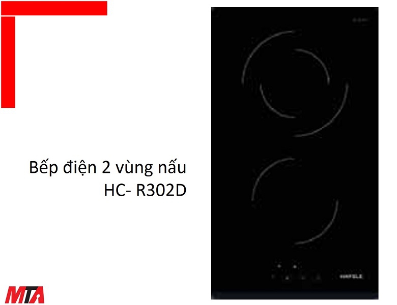 Bếp điện Hafele HC-R302D MSP 536.61.670 với 2 vùng nấu