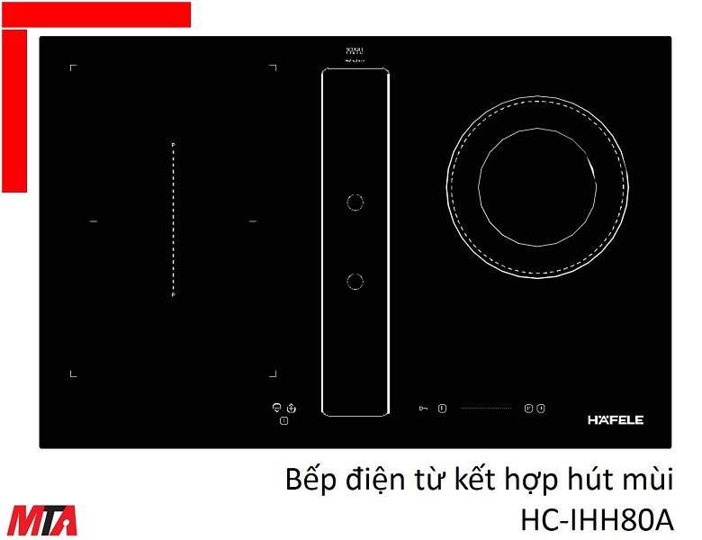 Bếp điện tử hafele HC-IHH80A MSP 539.66.698 kết hợp hút mùi