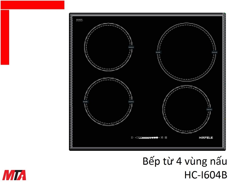 Bếp từ Hafele HC-I604B MSP 536.01.731 với 4 vùng nấu
