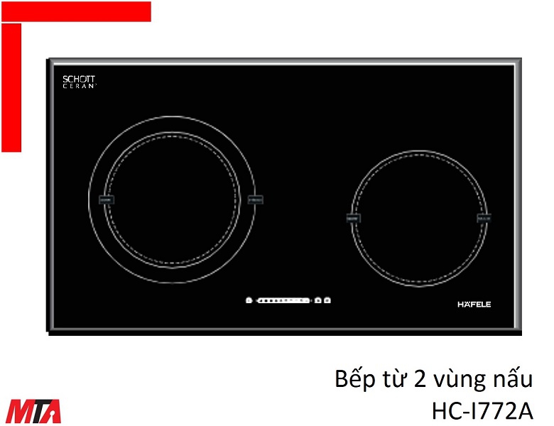 Bếp từ Hafele HC-I772A MSP 536.61.695 với 2 vùng nấu