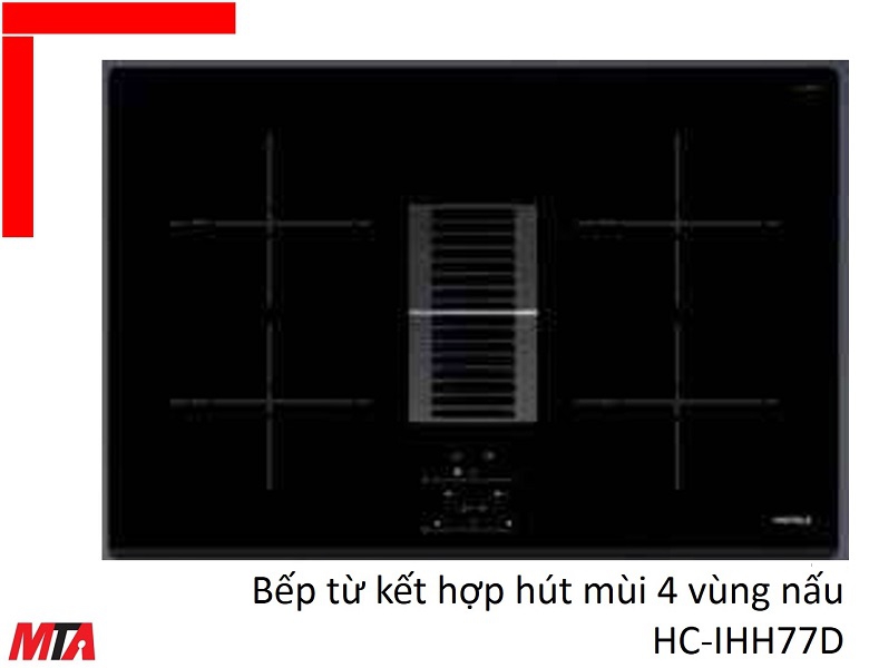 Bếp từ Hafele HC-IHH77D 536.61.655 kết hợp hút mùi 4 vùng nấu