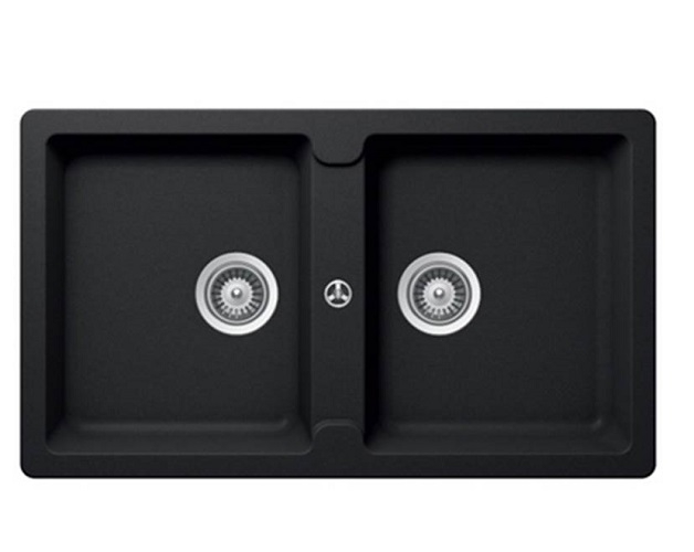 Chậu rửa bát Hafele đá Antonius HS-GD8650 màu đen 570.36.300