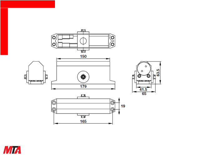 Tay co thủy lực hafele 931.77.049 cửa rộng 950mm năng 60kg có chức năng giữ cửa