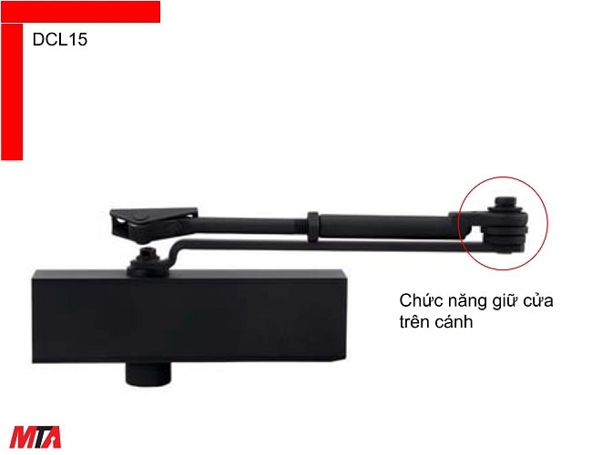 Tay co thủy lực Hafele DCL15 MSP 931.84.078 cửa rộng 1100mm năng 80 kg chức năng giữ cửa