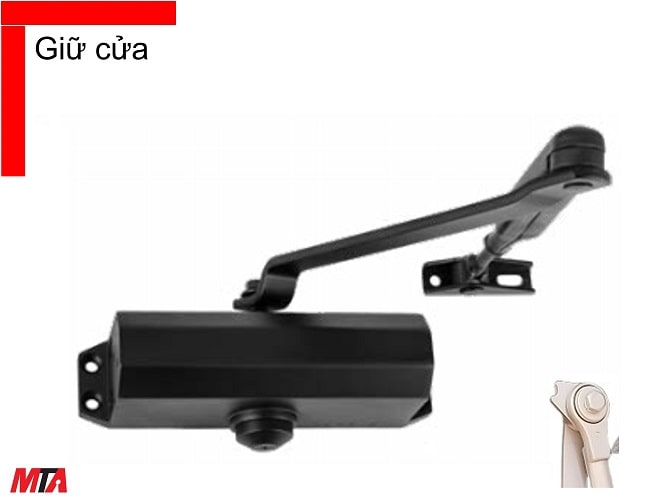 Tay đẩy hơi Hafele DCL11 MSP 931.84.653 cửa rộng 950mm năng 60 kg giữ cửa màu đen