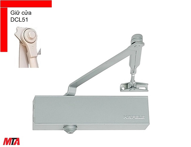 Tay đẩy hơi Hafele DCL51 MSP 931.84.669 cửa rộng 1250mm năng 100 kg giữ cửa