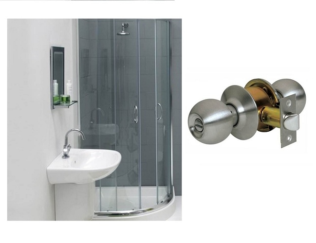 Khóa cửa Hafele nắm tròn phòng toilet 489.93.135