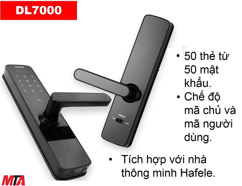 Khóa điện tử hafele DL7000 MSP 912.20.314