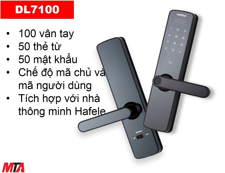 Khóa vân tay hafele DL7100 MSP 912.20.315