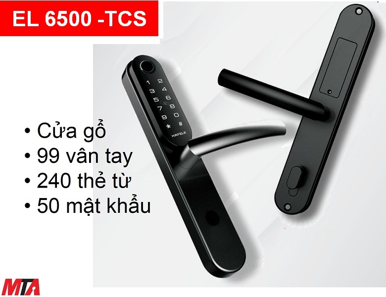 Khóa vân tay hafele EL6500 TCS 912.20.122 cho cửa gổ đố nhỏ