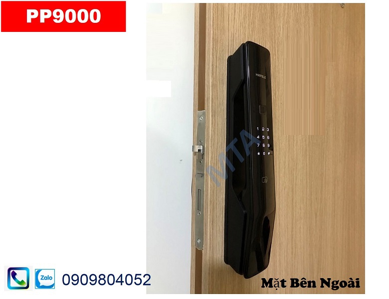 Khóa vân tay Hafele PP9000 màu đen 912.20.691 tay nắm kéo
