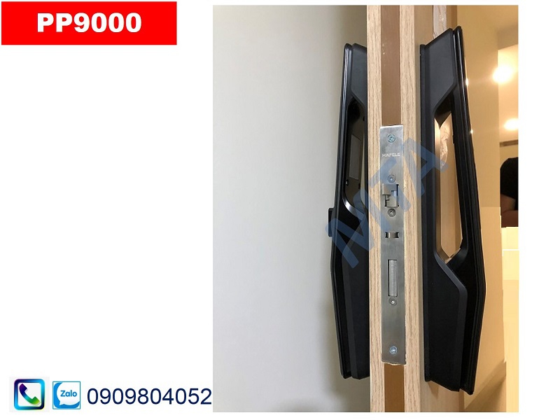 Khóa vân tay Hafele PP9000 màu đen 912.20.691 tay nắm kéo
