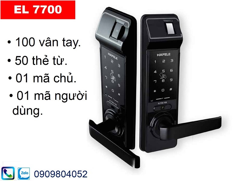 Khóa vân tay Hafele EL7700 TCS 912.20.560 thân nhỏ