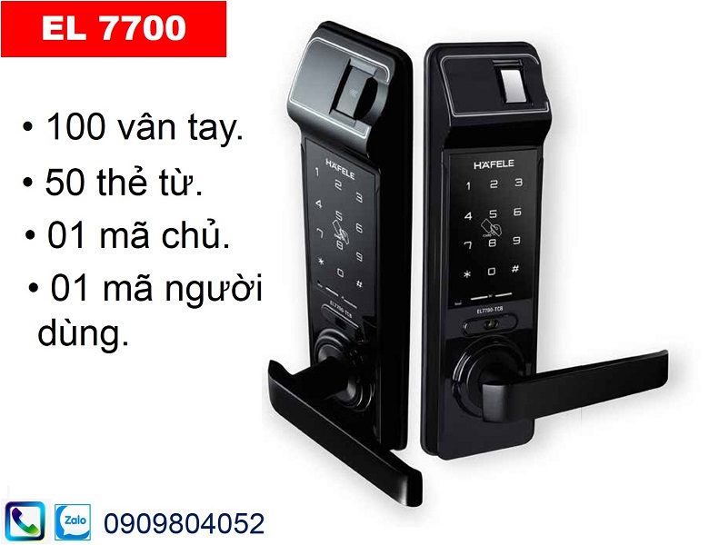 Khóa vân tay Hafele EL7700 TCS 912.20.561 thân lớn