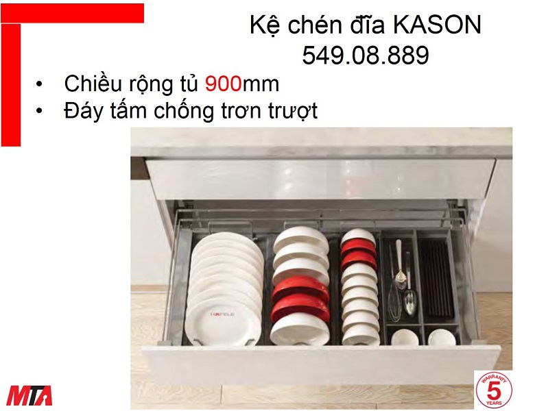 Kệ úp chén Hafele Kosmo 549.08.888 KASON FLEX tủ rộng 900mm