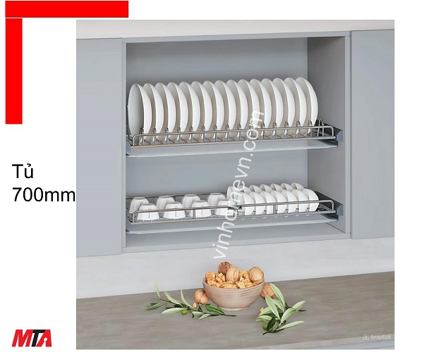 Kệ úp chén inox Hafele Kosmo-P ...