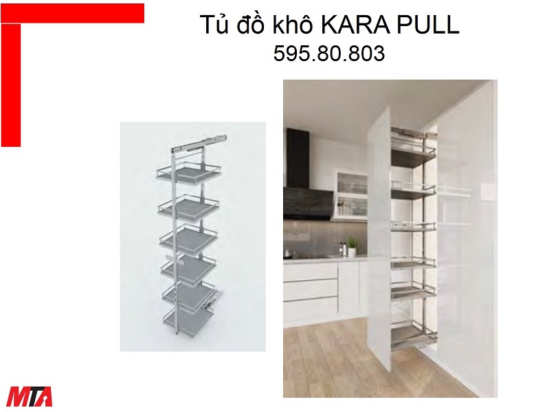 Tủ đồ khô Kosmo Hafele 595.80.803 Kara pull tủ rộng 400mm
