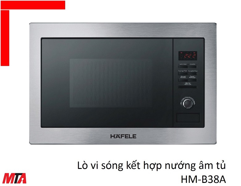 Lò vi sóng Hafele HM-B38A 535.34.000 kết hợp nướng âm tủ dung tích 25 lít