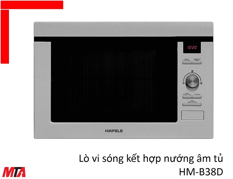 Lò vi sóng Hafele HM-B38D 538.31.200 kết hợp nướng âm tủ dung tích 25 lít