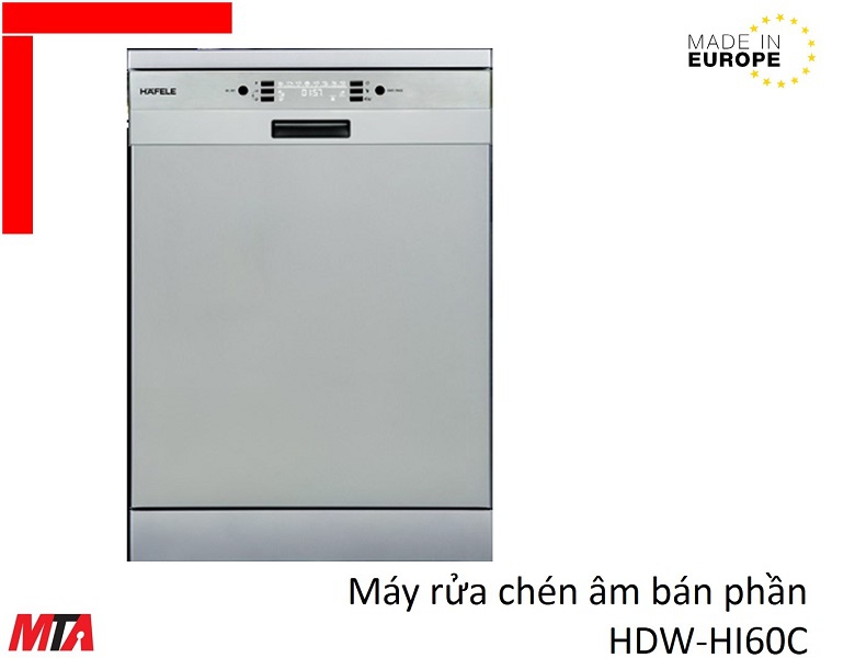 Máy rửa chén hafele HDW-HI60C MSP 533.23.120 âm bán phần