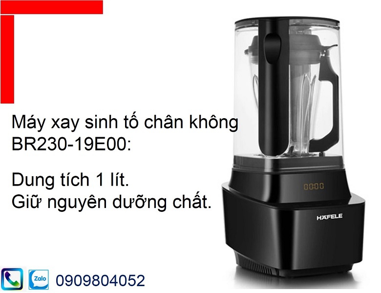 Máy xay sinh tố chân không hafele BR230-19E00 MSP 535.43.271