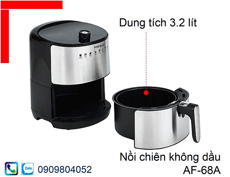 Nồi chiên không dầu hafele AF-68A 535.43.710