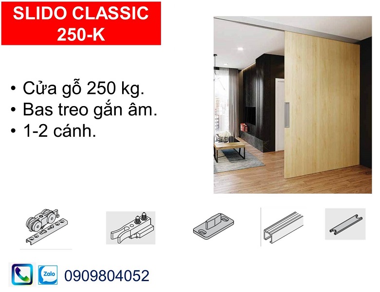 Phụ kiện cửa lùa Hafele 250-K (250kg) 940-42-138