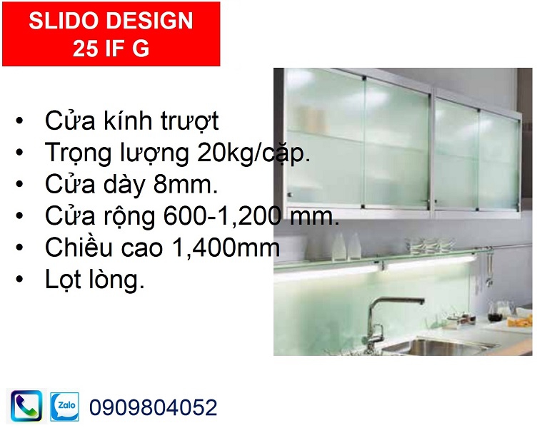 Phụ kiện cửa lùa tủ áo Hafele 402.32.032 cho 1 cặp cửa kính nặng 20kg