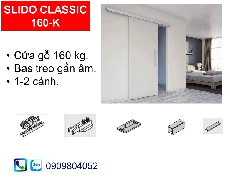 Phụ kiện cửa lùa treo Hafele 160K(Kg) 940.82.255